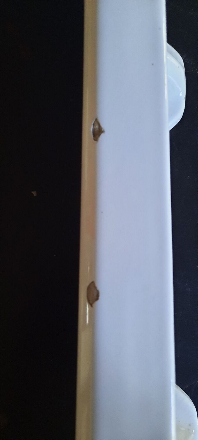 Porcelain bathroom shelf