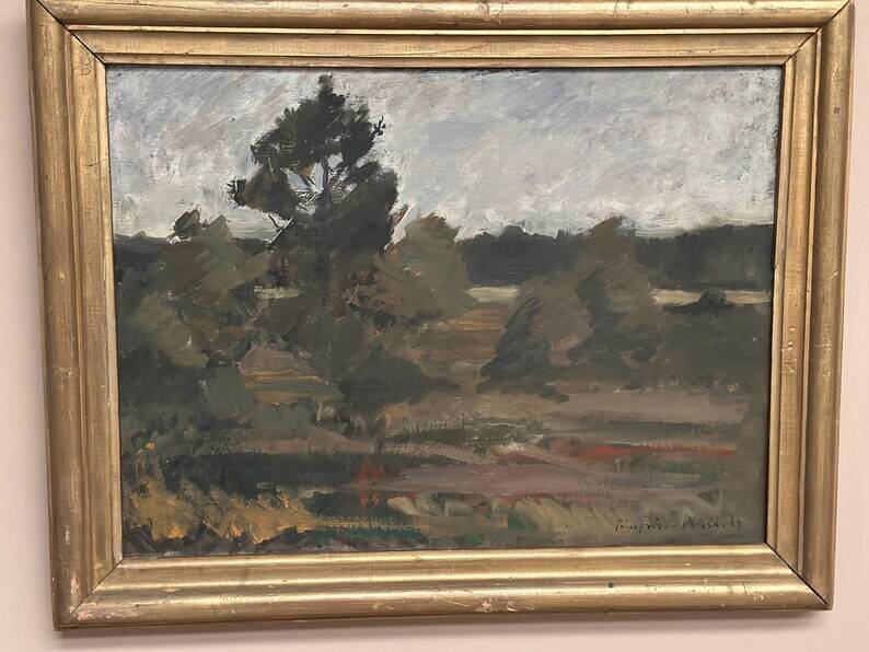 Original Swedish Oil on Canvas – "Landscape" by Tornqvist – Signed – Dated 1932 – Framed