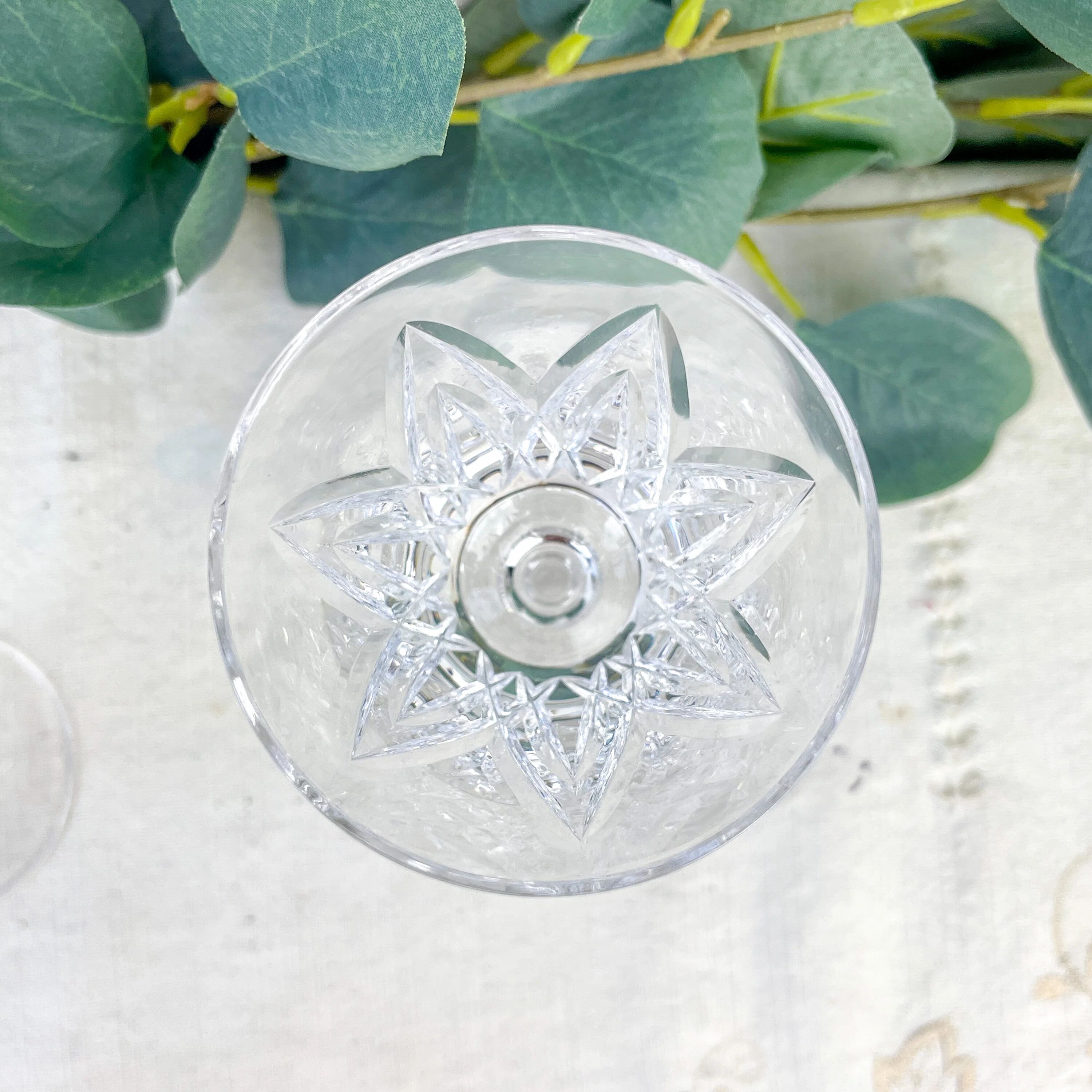 5 York water glasses – cut crystal Stuart – vintage luxury