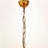 Murano glass & brass teardrop waterfall chandelier, italy, 1970s