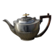Silver metal teapot