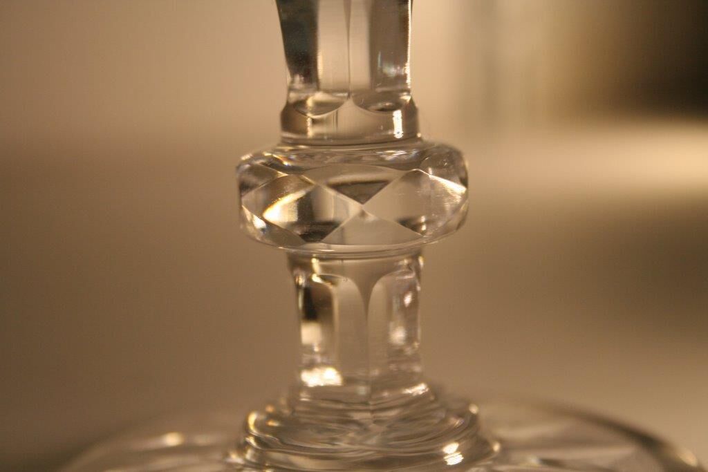 Suite of 3 St. louis cut Crystal champagne flutes
