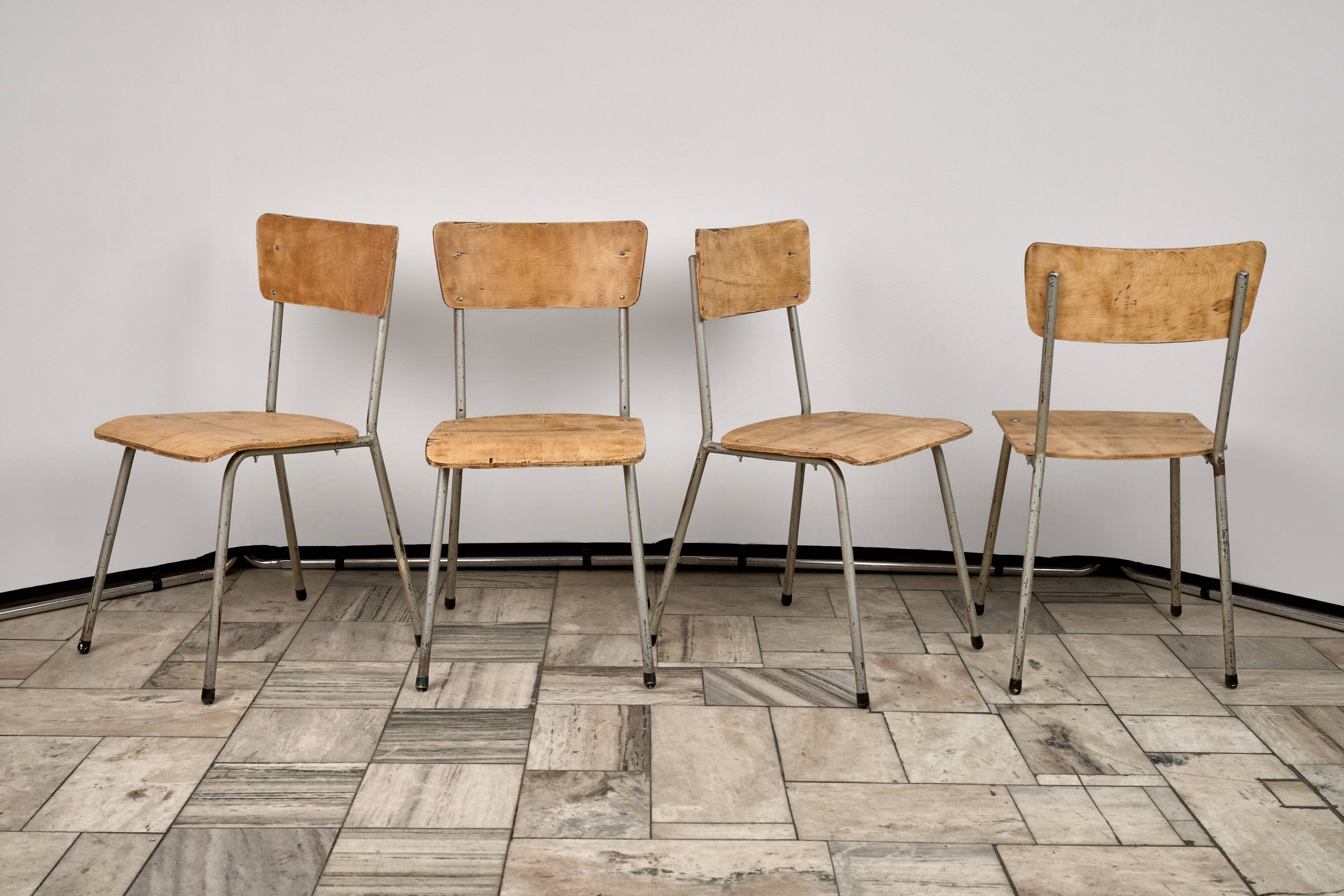Set of 4 Vintage Chairs, 1960s, Czechoslovakia
