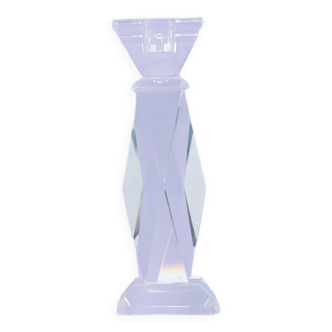 vintage glass candlestick high