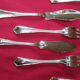 Silver metal fish service ercuis- model contours victoria
