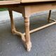 Table à manger de ferme extensible rénovée en chêne brut 270cm XXème