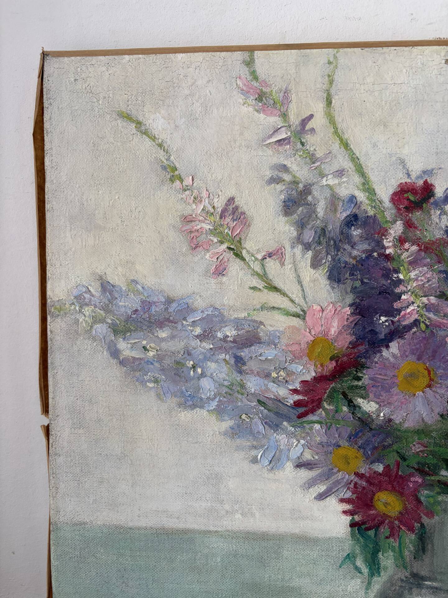 Bouquet de printemps, huile sur toile signée 1964