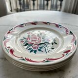 4 plates Longwy France