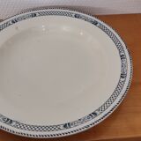 Set of 6 hollow plates Terre de Fer Salins Vauban collection