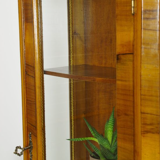 Vintage walnut wood showcase