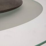 Vintage 60's chandelier in glass and crystal italian design