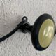 Vintage 1960s banana yellow wall coat rack with 4 hooks - 65 x 7 cm