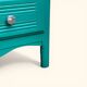 Art Deco emerald green chest of drawers
