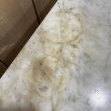 Table de toilette en bambou et marbre 1900