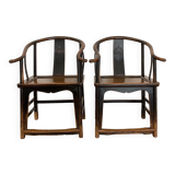 Paire de fauteuils chinois