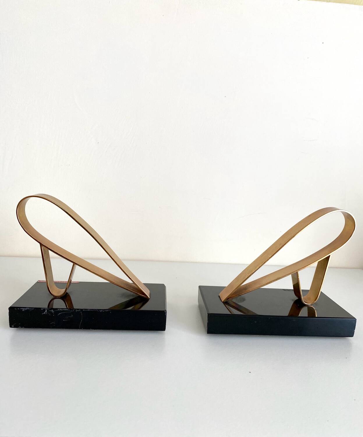 Art Deco bookends - Gold Starry, 20th century
