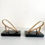 Art Deco bookends - Gold Starry, 20th century