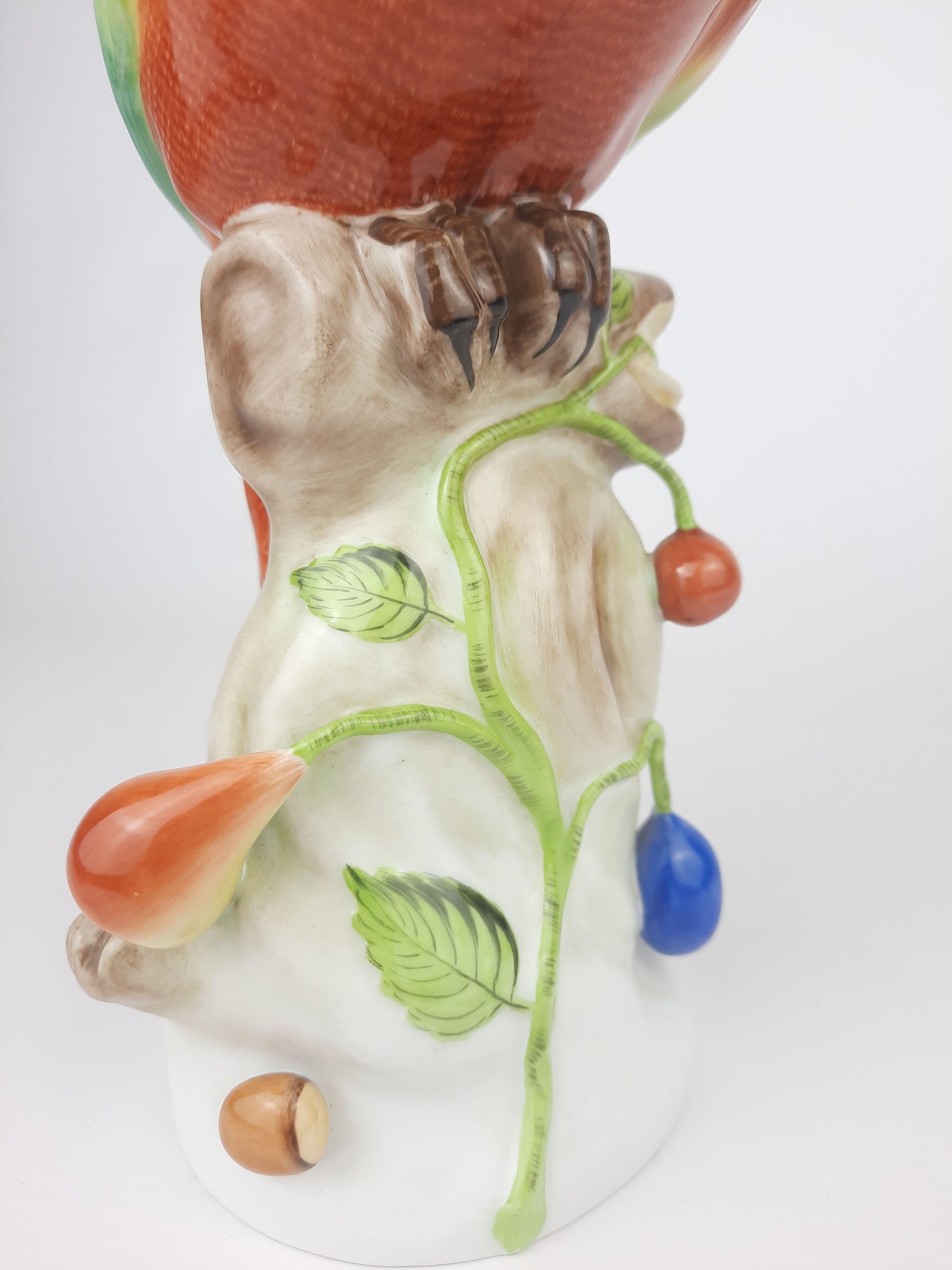 Herend porcelain macaw parrot figurine vintage