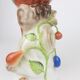 Figurine de perroquet ara en porcelaine Herend vintage