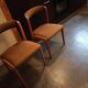 Lot de 2 chaises scandinaves teck velours 1960