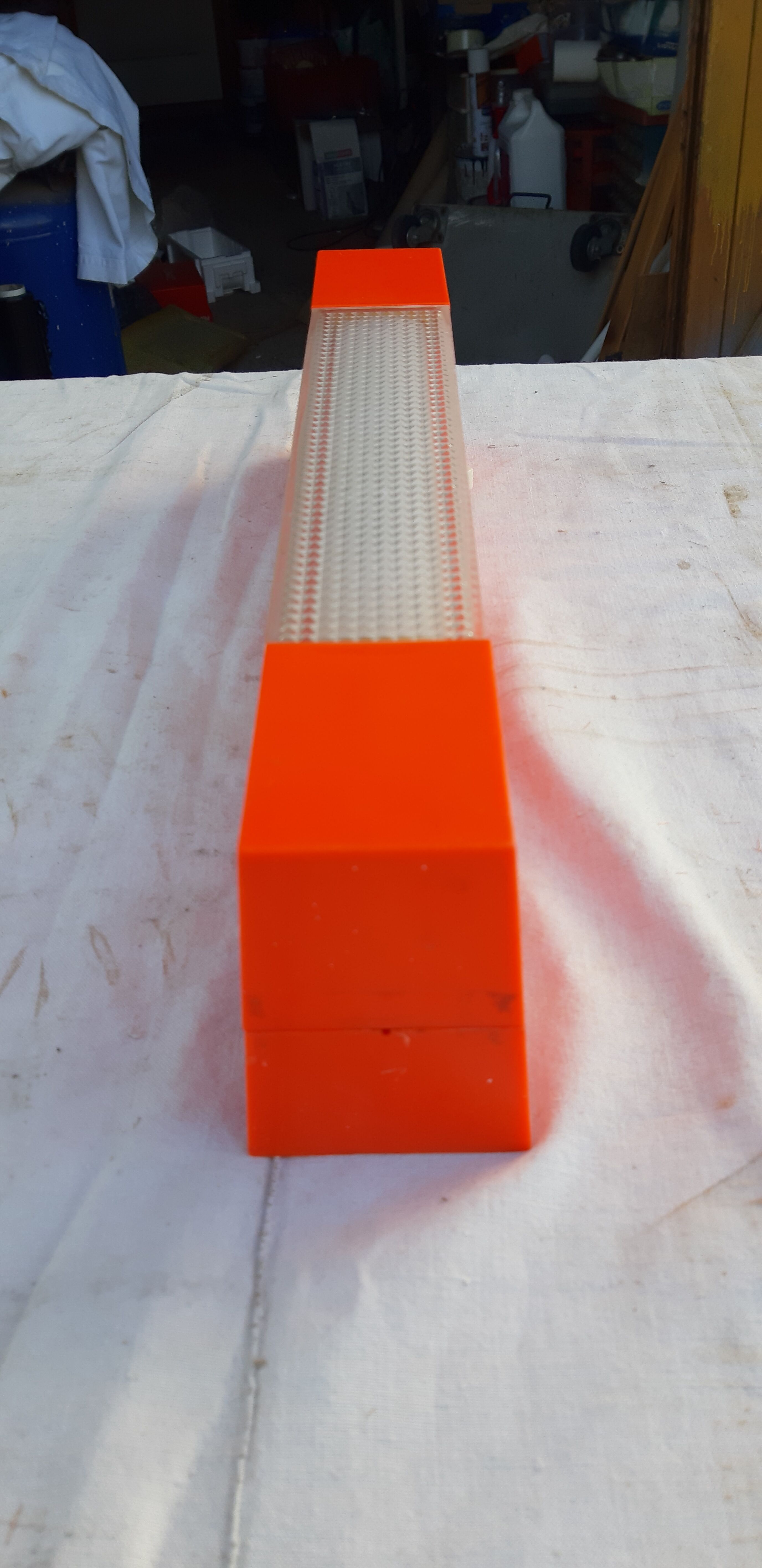 Pair of vintage orange wall lights