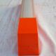 Pair of vintage orange wall lights