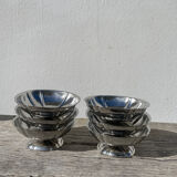 6 coupelles en inox 1970