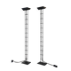 Pair of black Postmodern floor lamps by Arelux, 1980s