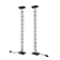 Pair of black Postmodern floor lamps by Arelux, 1980s