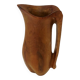 Vintage olive wood carafe pitcher