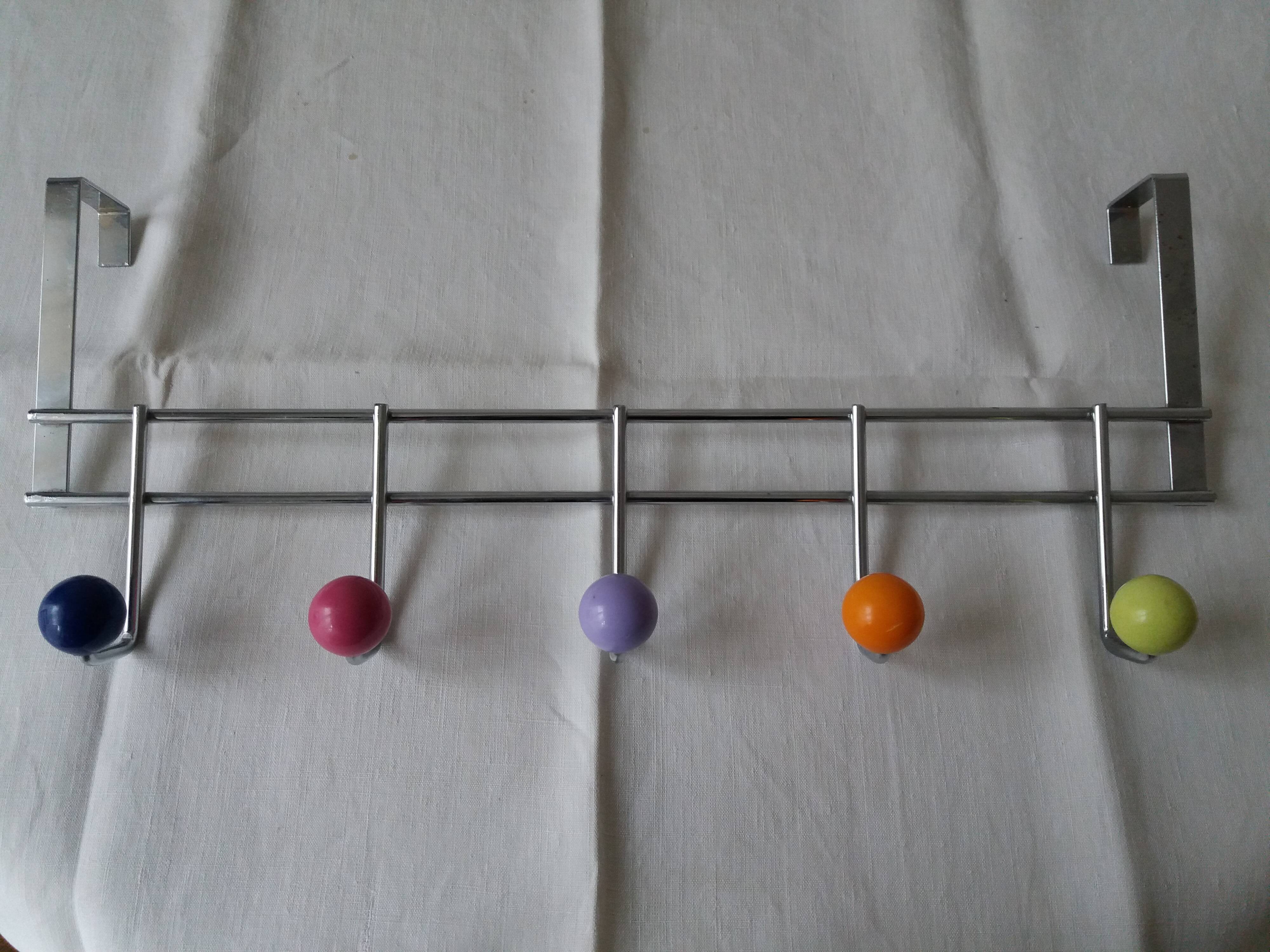 Steel coat rack 5 multiclores heads