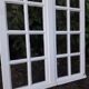 Old oak window H96.9xL81cm small panes