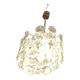 Kinkeldey brass and faceted glass 3-level chandelier, 1960s