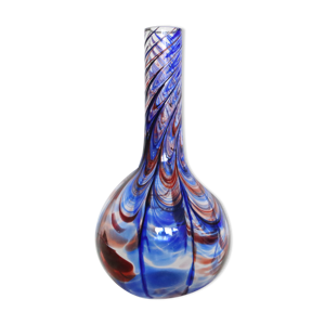 Vase Murano, bleu et rouge