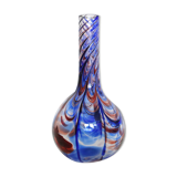 Murano vase, blue and red