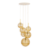 Grand cascading chandelier in Murano glass by Doria, Germany, 1970s.