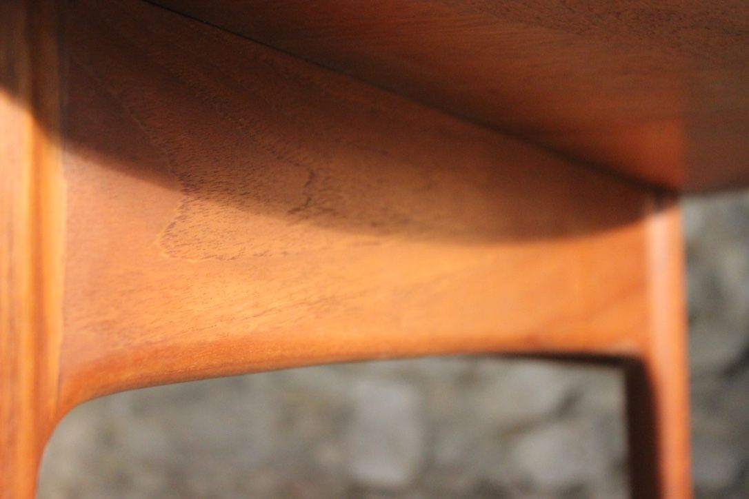 Scandinavian vintage teak dining table with 2 extension cords hidden by Svend Aage Madsen for Knudsen - Son, Denmark