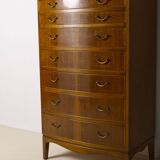 Large Nutwood Chest of Drawers by Ole Wanscher, 1940's