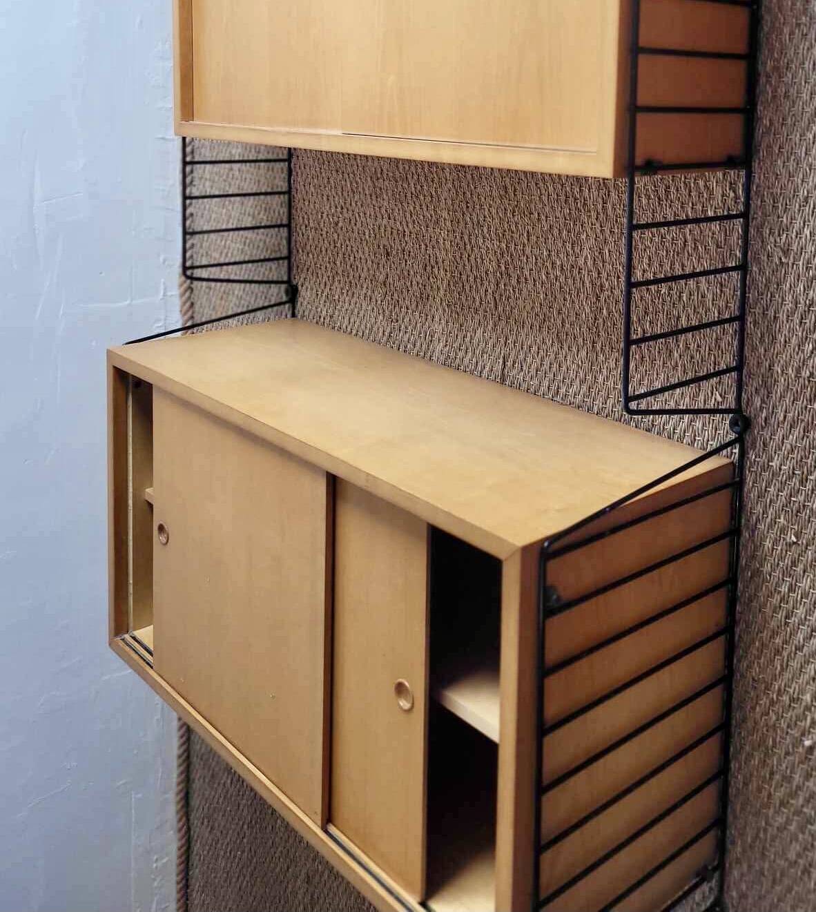 String wall box modules, Sweden 1960