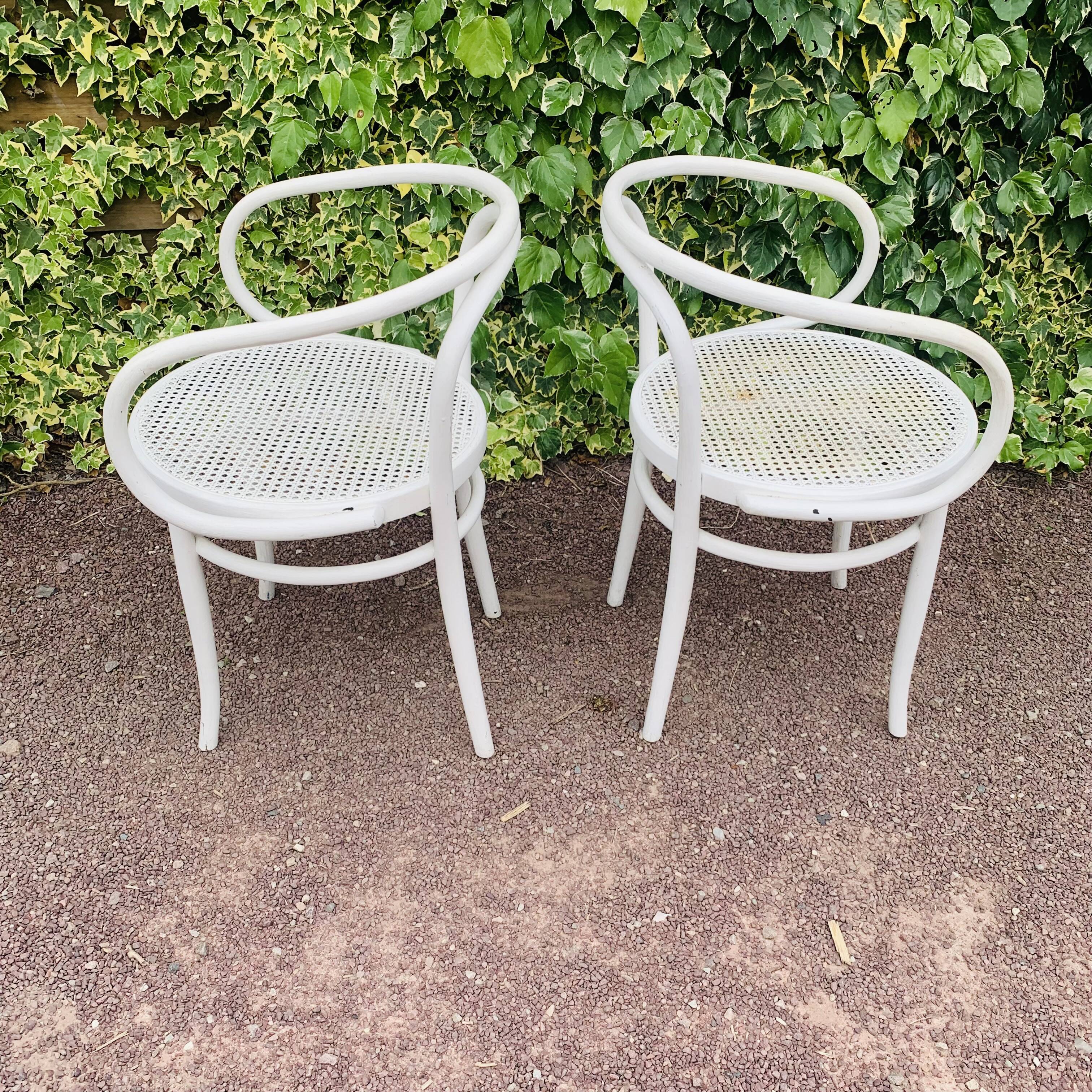 Antique pair of Italian Salvatore Leone chairs