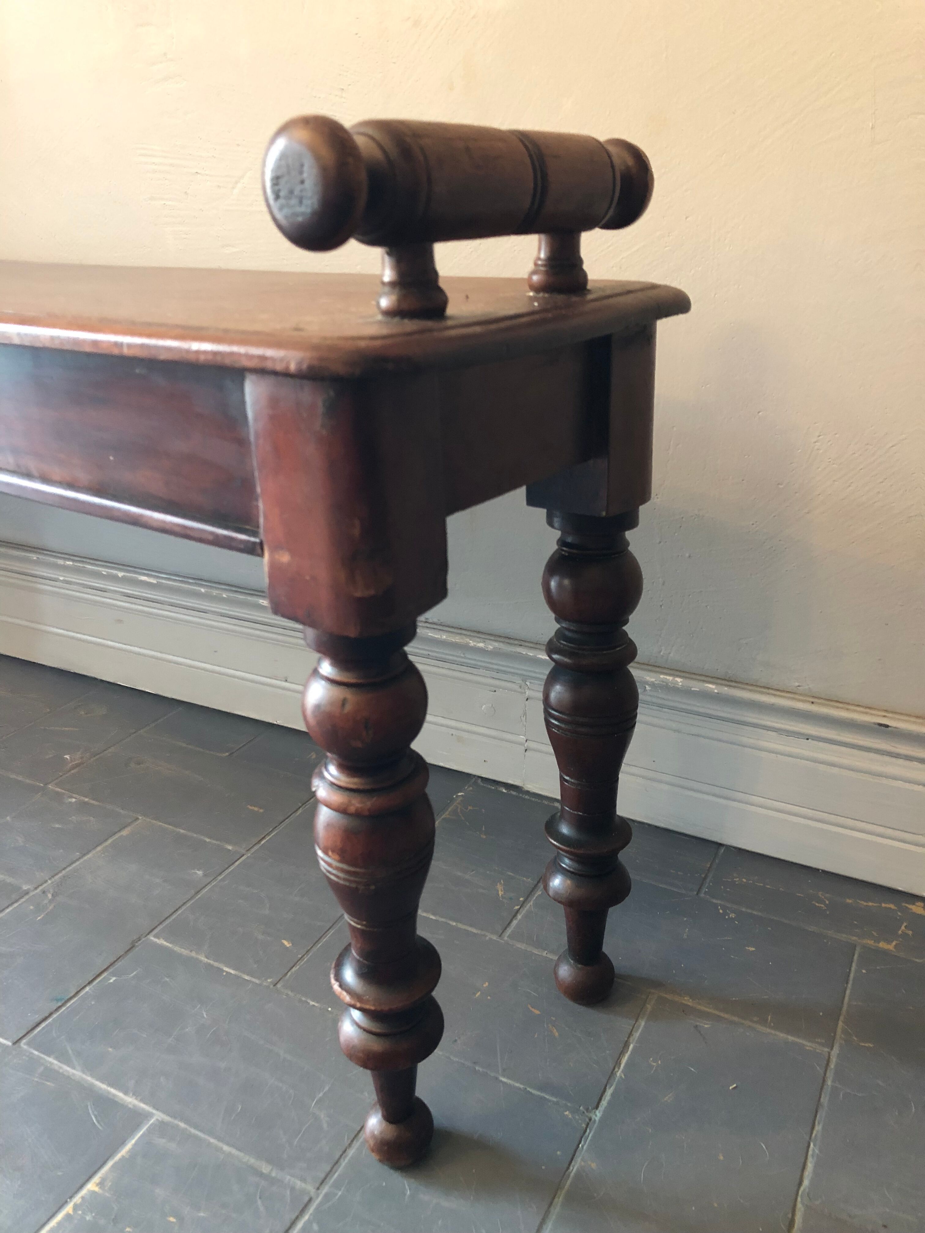Solid oak bench 96 cm