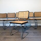 6 chairs Marcel Breuer b32 cesca, italy, 1970