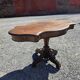 Antique round table in solid oak