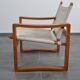 Mid-century mahogany safari chair by Burge Jensen for Bernstorffsminde M-belfabrik