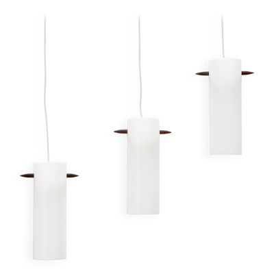 Plafonniers de Uno & Östen Kristiansson Modèle 535 Luxus Vittsjö Suède 1970