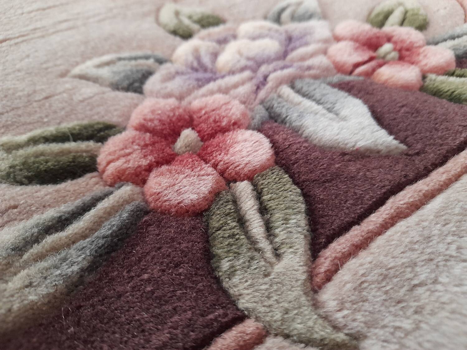 Chinese Rug 91 x 61 cm Handmade Vintage (1986) -