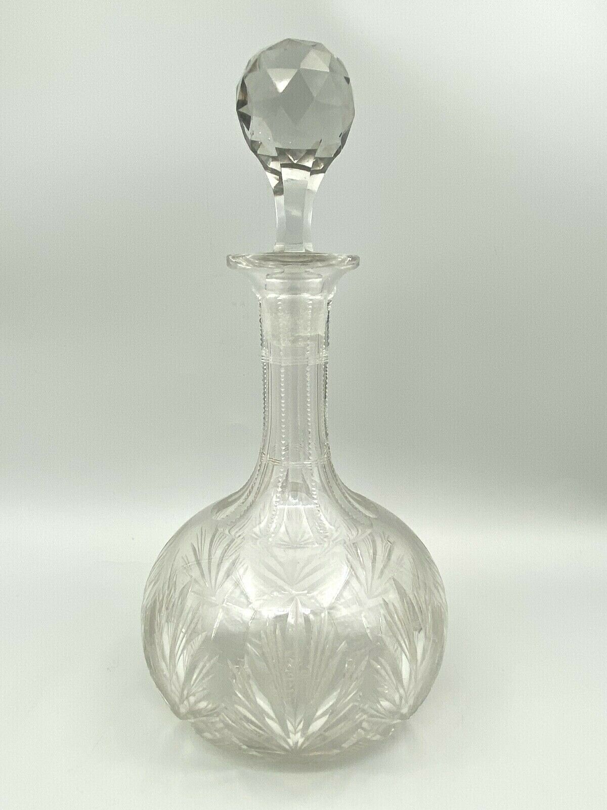 Carafe xixth crystal size saint louis baccarat multifaceted cap
