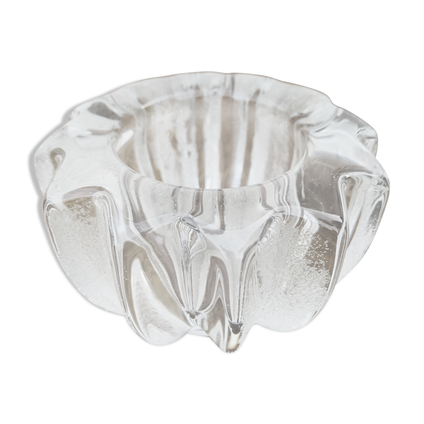 1960 vintage pocket vacuum in pressed glass