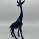 2 girafes en bois sculpté