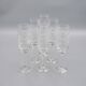 6 Vintage-Style Crystal Champagne Flutes, 1960s Style